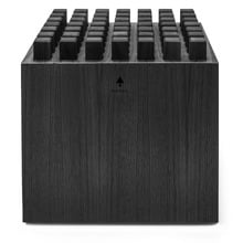 Black HedgeHock Beech Wood Ottoman Stool